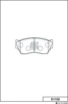 Тормозные колодки MK Kashiyama. Артикул D1158