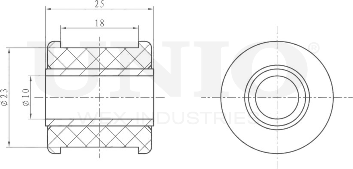 Втулка стабилизатора (Unio). Артикул RMP-10199