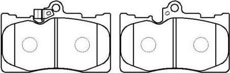 Тормозные колодки HSB. Артикул HP5175
