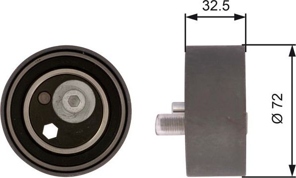 Натяжной ролик (натяжитель) ремня ГРМ Gates PowerGrip®. Артикул T41082