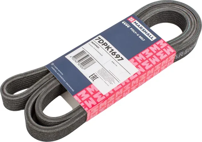 Ремень поликлиновой 7DPK1697 BMW 5 10- (M6310421) (Marshall). Артикул M6310421