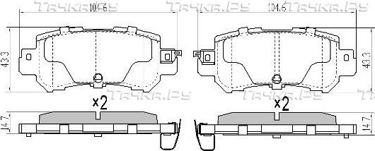 Тормозные колодки Fremax. Артикул FBP-1878