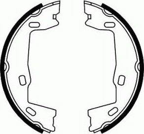 Тормозные колодки (стояночная тормозная система) SCT-Germany. Артикул SS 544