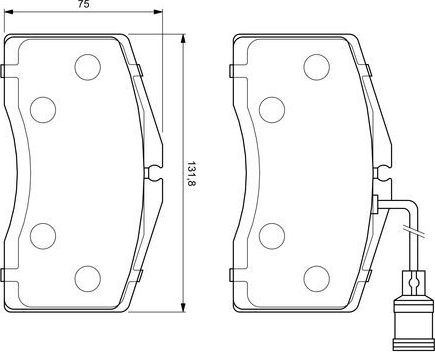 Тормозные колодки Bosch. Артикул 0 986 424 664