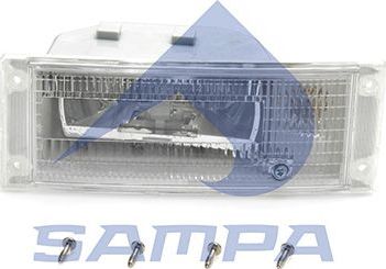 Фара противотуманная Sampa левая для Volvo  FH16 II 2012-2026. Артикул 032.238