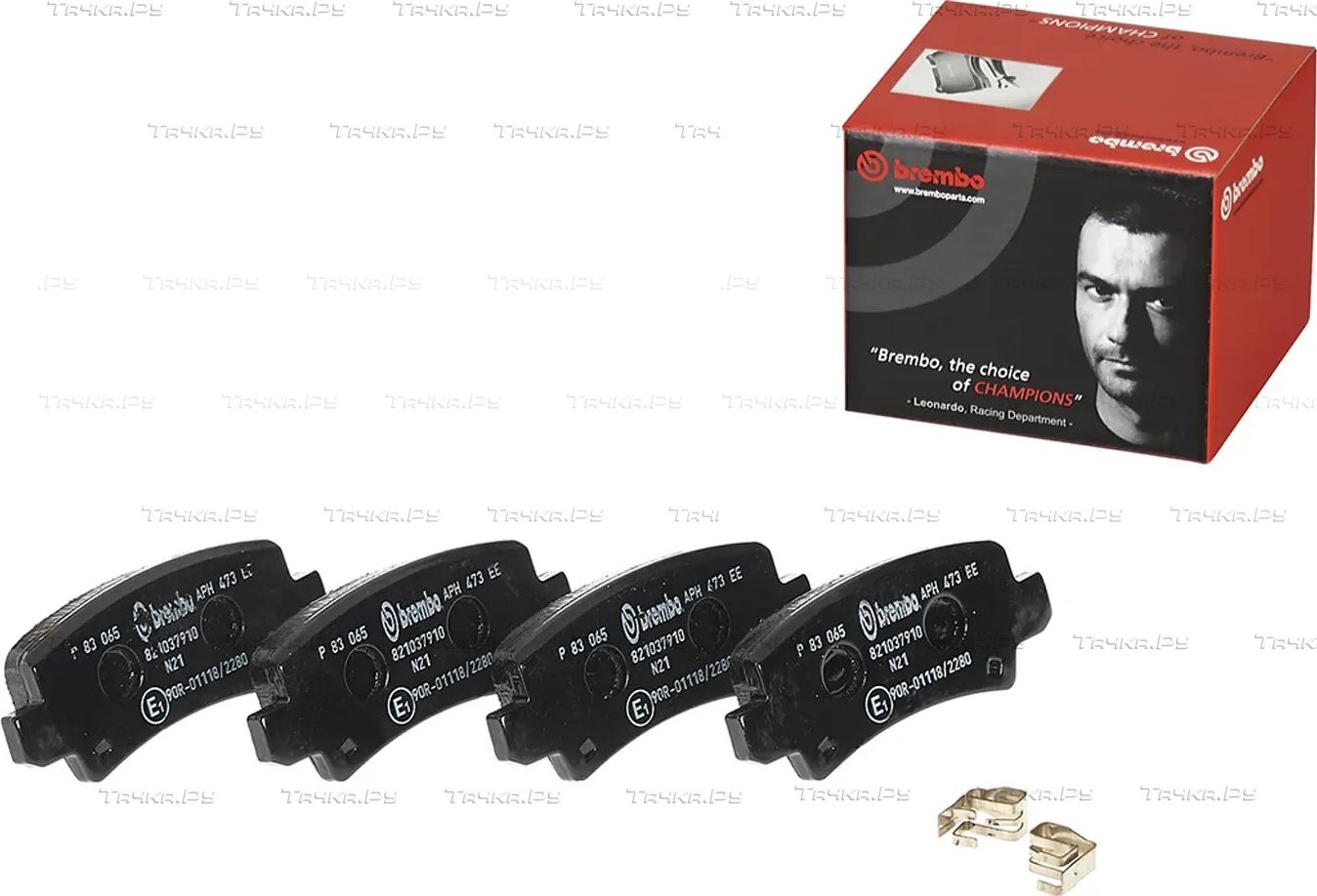 Тормозные колодки Brembo PRIME LINE задние для Toyota Corolla E110 2000-2001. Артикул P 83 065