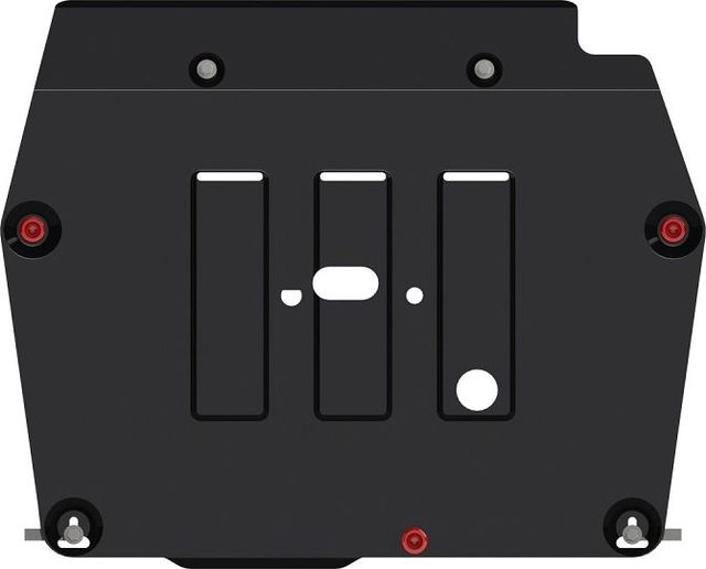 Защита Шериф (2 мм) с креплением к бамперу для картера и КПП Dongfeng AX7 2015-2019. Артикул 4011