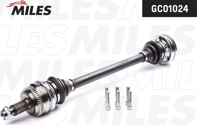 Полуось (привод в сборе, приводной вал) Miles передняя правая/левая для BMW 1 I (E82/E88) 2007-2013. Артикул GC01024