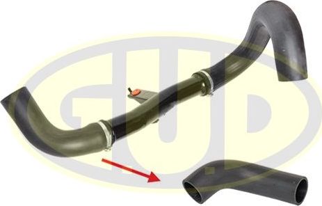 Патрубок интеркулера G.U.D.. Артикул GTH014814