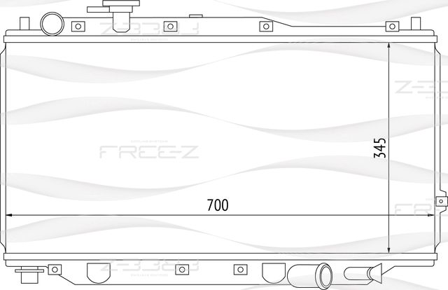 Радиатор охлаждения (Free-Z). Артикул KK0216