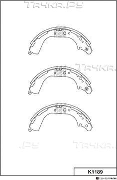 Тормозные колодки MK Kashiyama. Артикул K1189