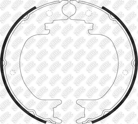 Тормозные колодки (стояночная тормозная система) NiBK. Артикул FN0649