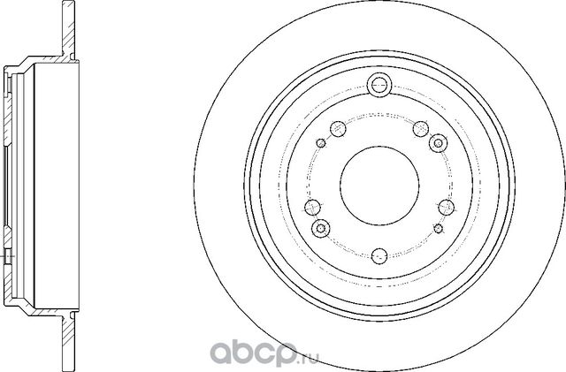 Диск тормозной (G-Brake). Артикул GR12041
