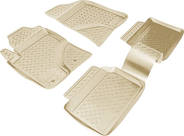 Коврики Норпласт для салона Toyota Avensis T25 2003-2009 БЕЖЕВЫЙ. Артикул NPL-Po-88-03-B