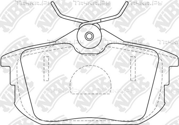 Тормозные колодки NiBK задние для Volvo S40 I 1995-2003. Артикул PN3593