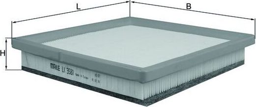 Воздушный фильтр Mahle. Артикул LX 3580
