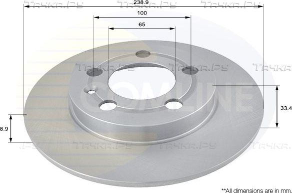 Тормозной диск Comline Comline. Артикул ADC1443