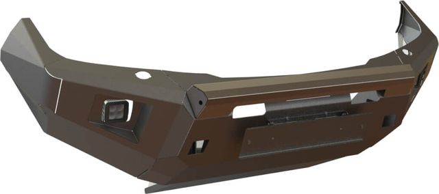 Бампер силовой STC передний для Nissan Navara 2010-2026 с защитной дугой и противотуманными фарами. Артикул STC-NN-BF-C1-L1