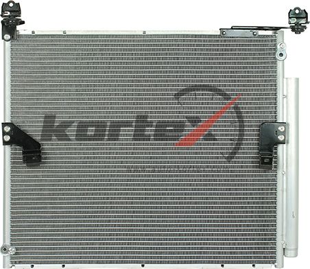 Радиатор кондиционера с ресивером Toyota Land Cruiser Prado (09-) 2.7i/2.8D (LRA (Kortex). Артикул KRD2203