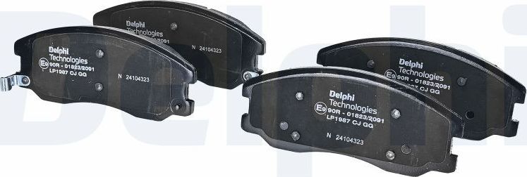 Тормозные колодки Delphi (Low-Metallic). Артикул LP1987