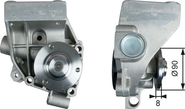 Помпа (водяной насос) Gates для Fiat Ducato II 1994-2011. Артикул WP0138