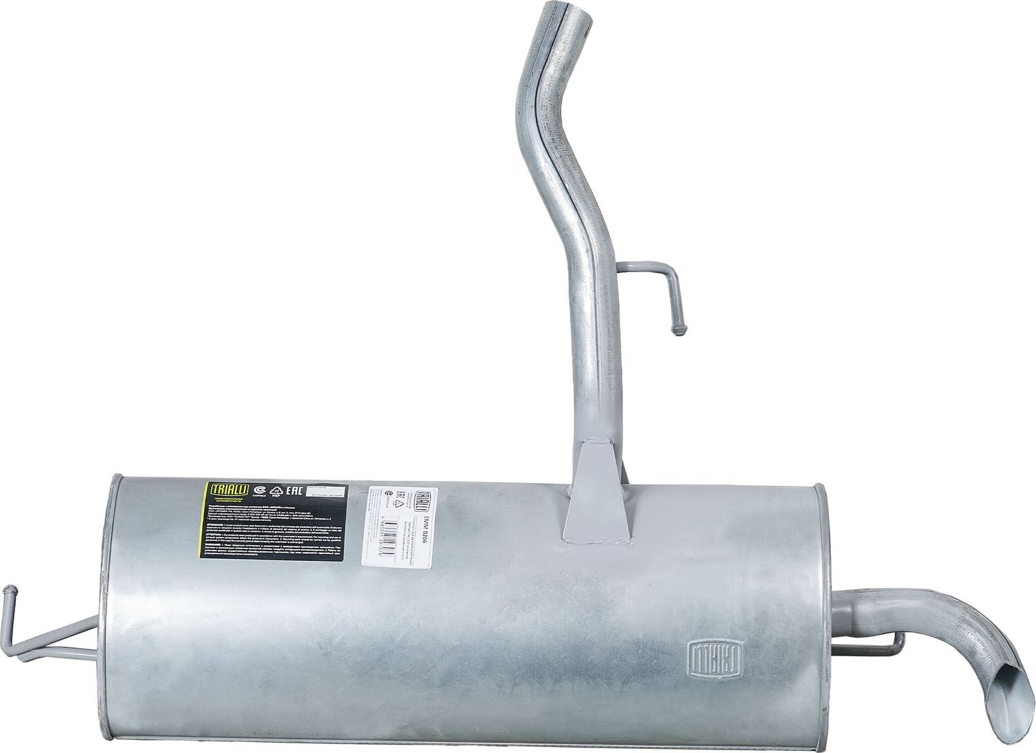 Глушитель (задняя часть) Trialli (алюминий / сталь). Артикул EMM 0206
