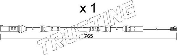 Датчик износа тормозных колодок  Trusting. Артикул SU.372