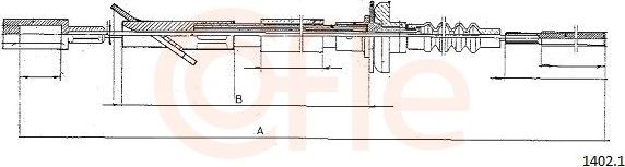Трос сцепления Cofle. Артикул 1402.1