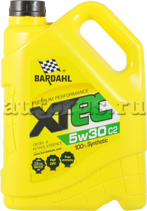 Моторное масло XTEC 5W30 ACEA C2 син. (5л) (Bardahl). Артикул 36533