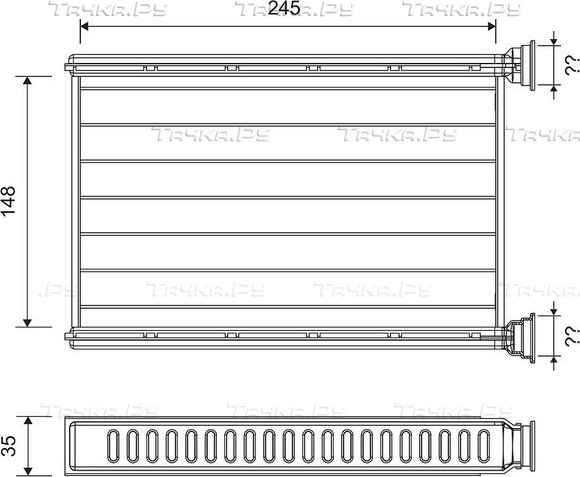 Радиатор отопителя (печки) Valeo для BMW 1 I (E81/E82/E87/E88) 2004-2011. Артикул 812401