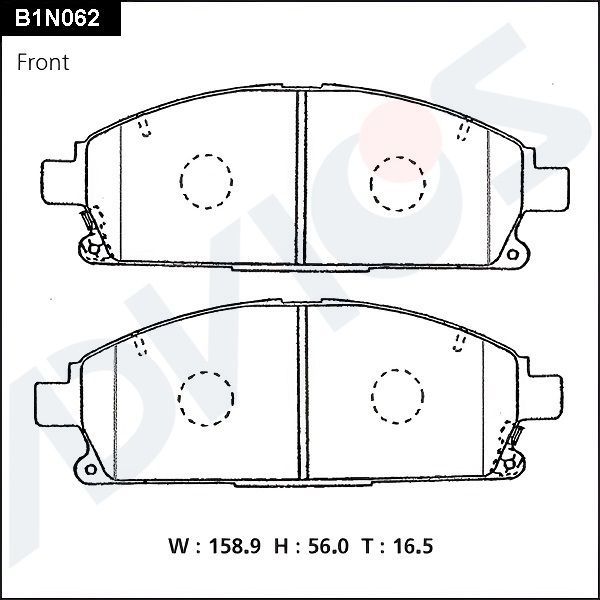Тормозные колодки Advics. Артикул B1N062