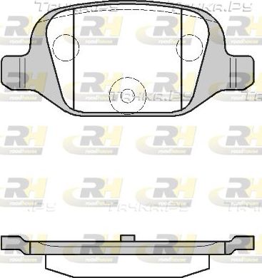 Тормозные колодки RoadHouse задние для Fiat Idea 2008-2016. Артикул 2727.00