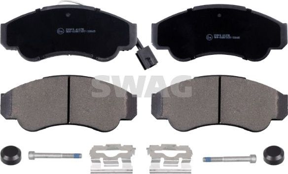 Тормозные колодки SWAG передние для Fiat Ducato II 1994-2006. Артикул 70 91 6663