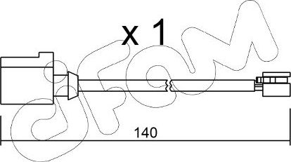 Датчик износа тормозных колодок  Metelli. Артикул SU.274