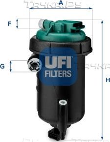 Топливный фильтр UFI для Fiat Ducato III 2006-2026. Артикул 55.148.00