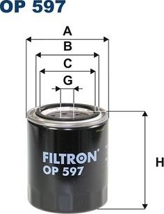 Масляный фильтр Filtron. Артикул OP 597