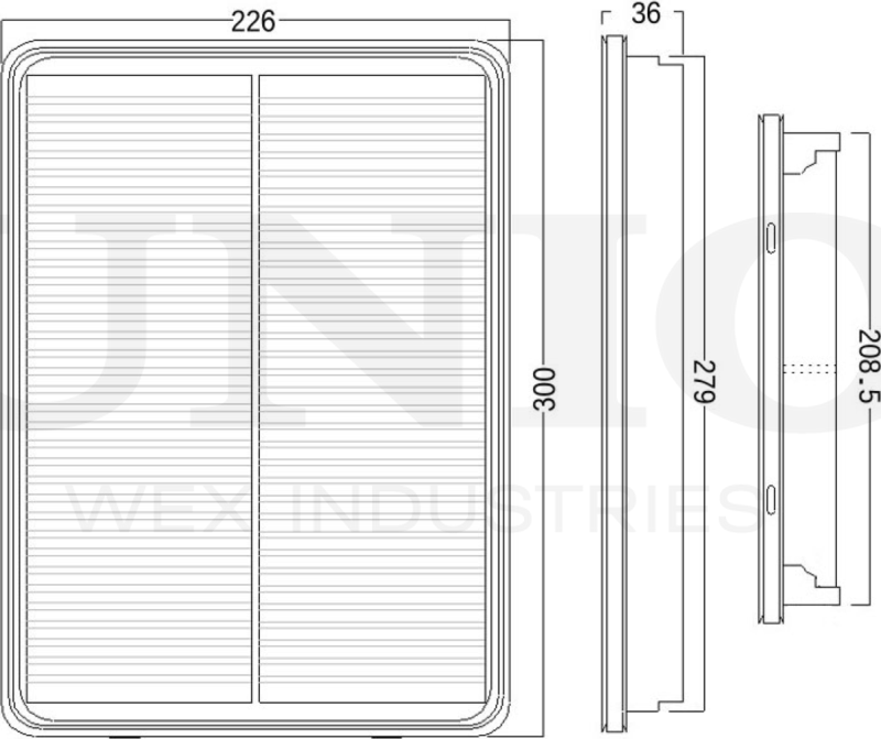 Фильтр воздушный (Unio). Артикул FLT-10224