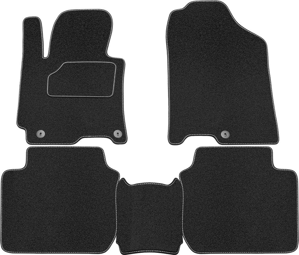 Коврики Rezkon ворсовые Стандарт для салона Hyundai Elantra V 2011-2016. Артикул 2020015200