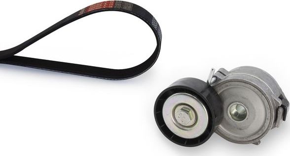 Приводной ремень поликлиновой с роликами (комплект) Gates Micro-V® для Land Rover Range Rover Evoque I 2011-2019. Артикул K156PK1203