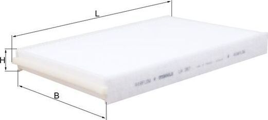 Салонный фильтр Mahle. Артикул LA 387