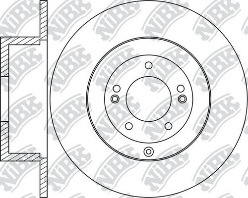 Тормозной диск NiBK. Артикул RN1712