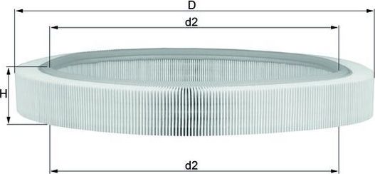 Воздушный фильтр Mahle. Артикул LX 61