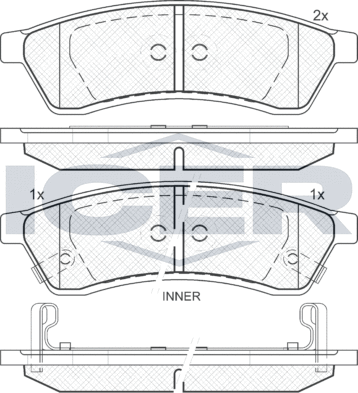 Тормозные колодки Icer. Артикул 181930