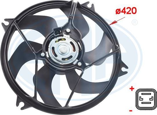 Вентилятор радиатора двигателя Era для Peugeot 807 I 2002-2014. Артикул 352042