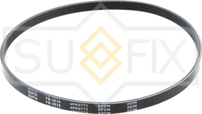 Ремень поликлиновый 4PK0773 (Sufix). Артикул FB3016