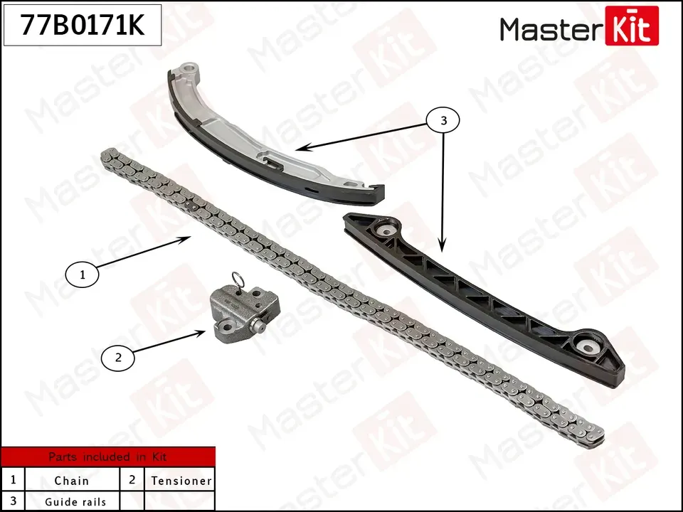 77B0171K Комплект цепи ГРМ Ford SEBA (Master KIT) Master KIT. Артикул 77b0171k