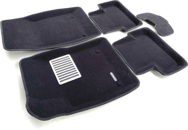 Коврики текстильные Euromat 3D Lux для салона Chevrolet Cruze J300 седан 2009-2026 ЧЕРНЫЕ. Артикул EM3D-001504