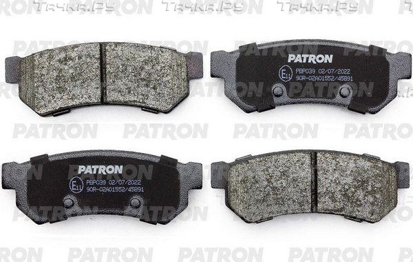 Тормозные колодки Patron. Артикул PBP039
