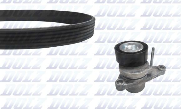 Ремень ГРМ с роликами (комплект) Dolz для Citroen C3 II 2009-2016. Артикул SKD225A