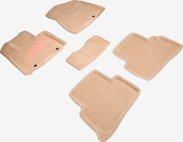 Коврики 3D Seintex для салона Kia Sportage IV 2016-2018 БЕЖЕВЫЕ. Артикул 94260